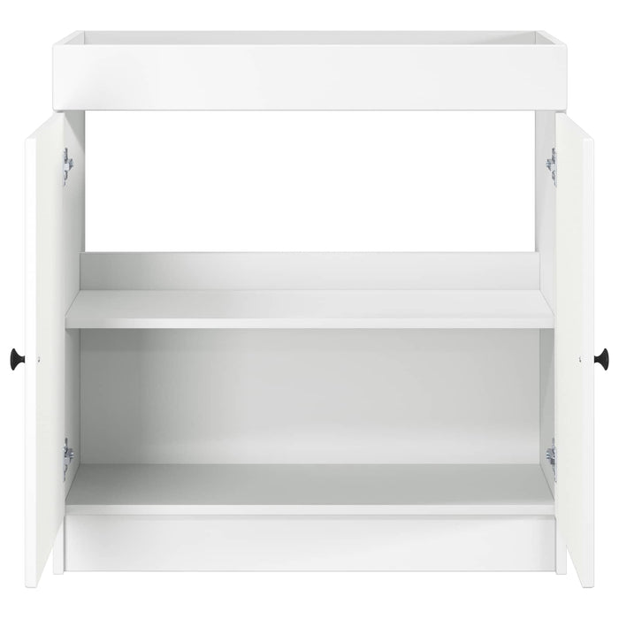 Dulap de baie sub chiuvetă Alb 56 x 37,5 x 81 cm Lemn prelucrat - WALTI WALTI