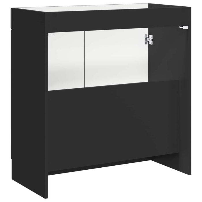 Dulap de baie sub chiuvetă Negru 56 x 37,5 x 81 cm - WALTI WALTI