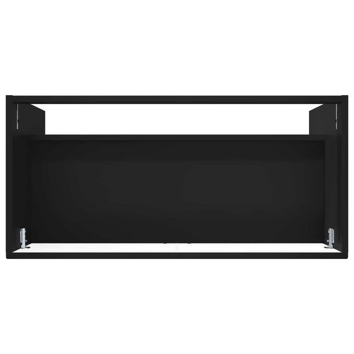 Dulap de baie sub chiuvetă Negru 56 x 37,5 x 81 cm - WALTI WALTI