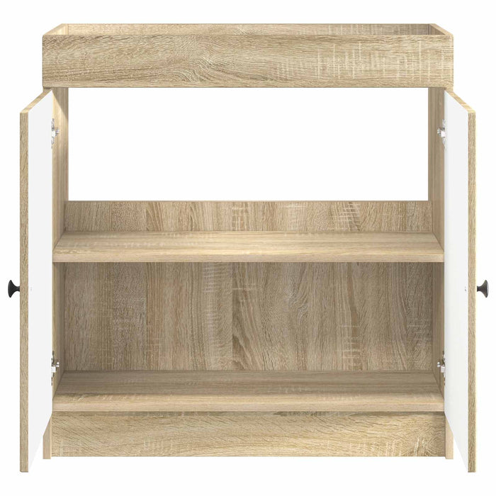 Dulap de baie sub chiuvetă Stejar Sonoma 56 x 37,5 x 81 cm - WALTI WALTI