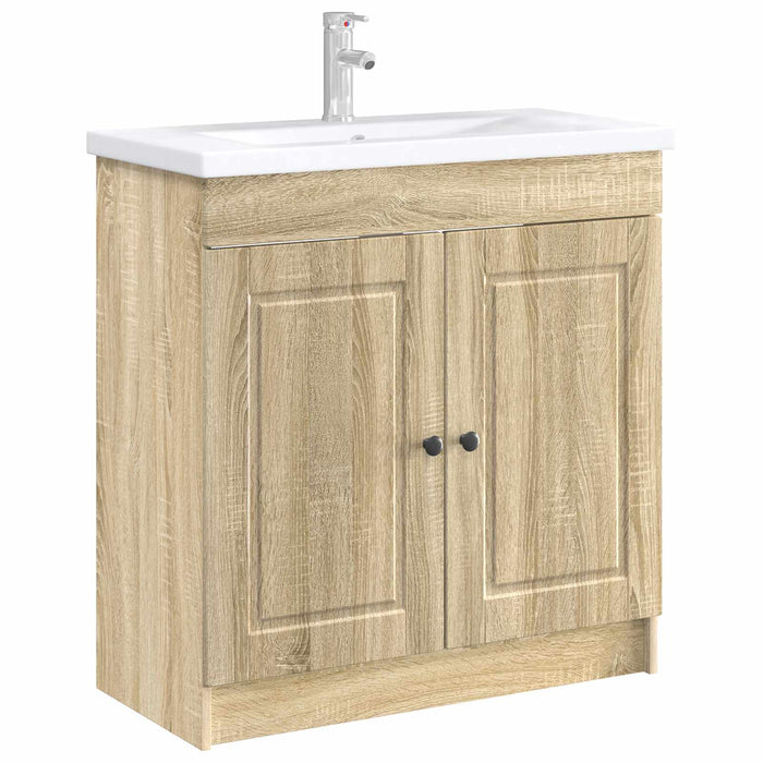 Dulap de baie sub chiuvetă Stejar Sonoma 56 x 37,5 x 81 cm - WALTI WALTI