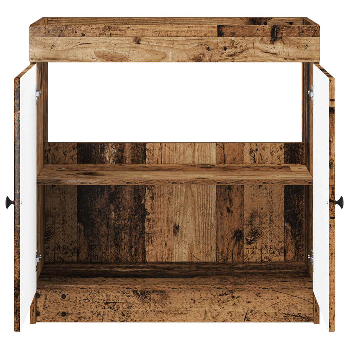 Dulap de baie sub chiuvetă Lemn vechi 56 x 37,5 x 81 cm - WALTI WALTI