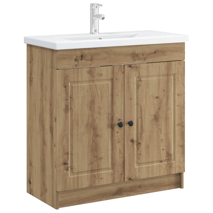 Dulap de baie sub chiuvetă Stejar Artizanal 56 x 37,5 x 81 cm - WALTI WALTI