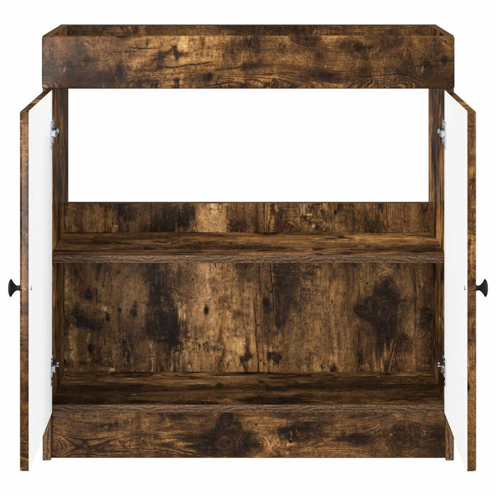 Dulap de baie sub chiuvetă Stejar fumuriu 78,5 x 37,5 x 81 cm - WALTI WALTI