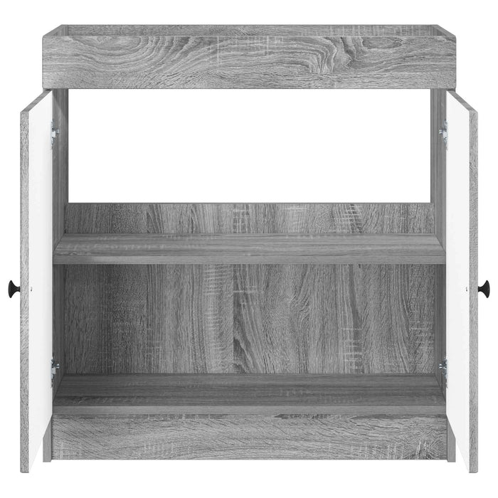 Dulap de baie sub chiuvetă Sonoma gri 78,5 x 37,5 x 81 cm WALTI