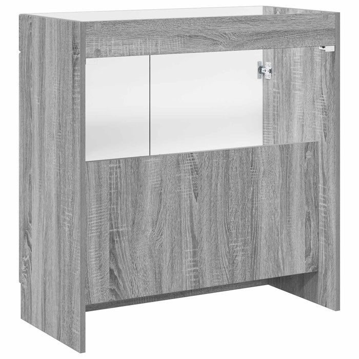 Dulap de baie sub chiuvetă Sonoma gri 78,5 x 37,5 x 81 cm WALTI