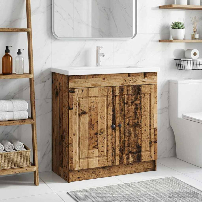 Dulap de baie sub chiuvetă Lemn vechi 78,5 x 37,5 x 81 cm - WALTI WALTI
