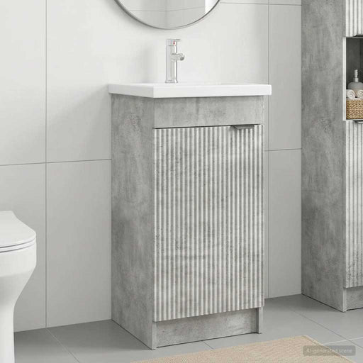 Mobilă de baie cu chiuvetă Gri Beton 42 x 40 x 84,5 cm - WALTI WALTI