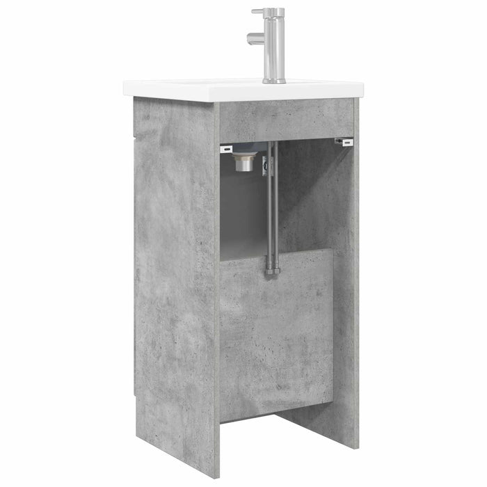 Mobilă de baie cu chiuvetă Gri Beton 42 x 40 x 84,5 cm WALTI
