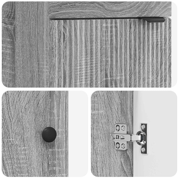 Mobilă de baie cu chiuvetă Sonoma gri 42 x 40 x 84,5 cm - WALTI WALTI