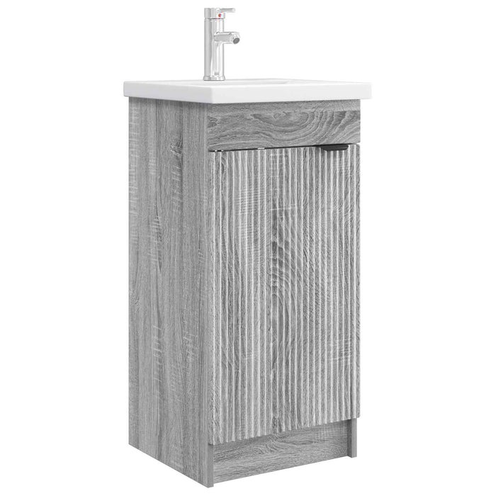 Mobilă de baie cu chiuvetă Sonoma gri 42 x 40 x 84,5 cm - WALTI WALTI