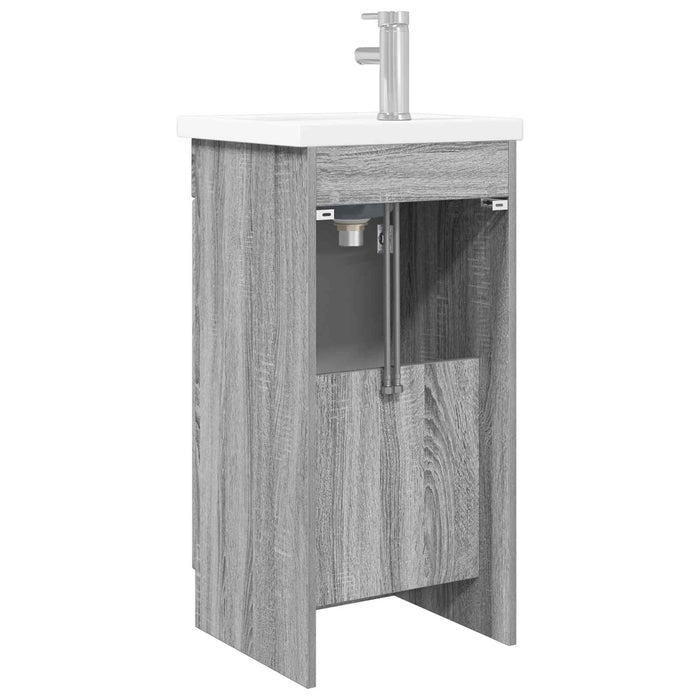 Mobilă de baie cu chiuvetă Sonoma gri 42 x 40 x 84,5 cm - WALTI WALTI