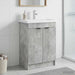 Dulap de baie sub chiuvetă Gri Beton 56 x 37,5 x 81 cm - WALTI WALTI