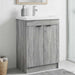 Dulap de baie sub chiuvetă Sonoma gri 56 x 37,5 x 81 cm - WALTI WALTI