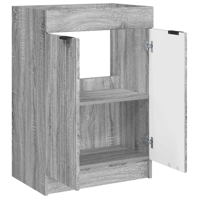 Dulap de baie sub chiuvetă Sonoma gri 56 x 37,5 x 81 cm - WALTI WALTI