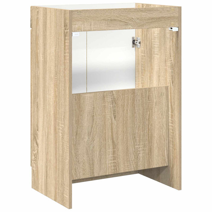 Dulap de baie sub chiuvetă Stejar Sonoma 78,5 x 37,5 x 81 cm - WALTI WALTI