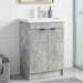 Dulap de baie sub chiuvetă Gri Beton 78,5 x 37,5 x 81 cm - WALTI WALTI