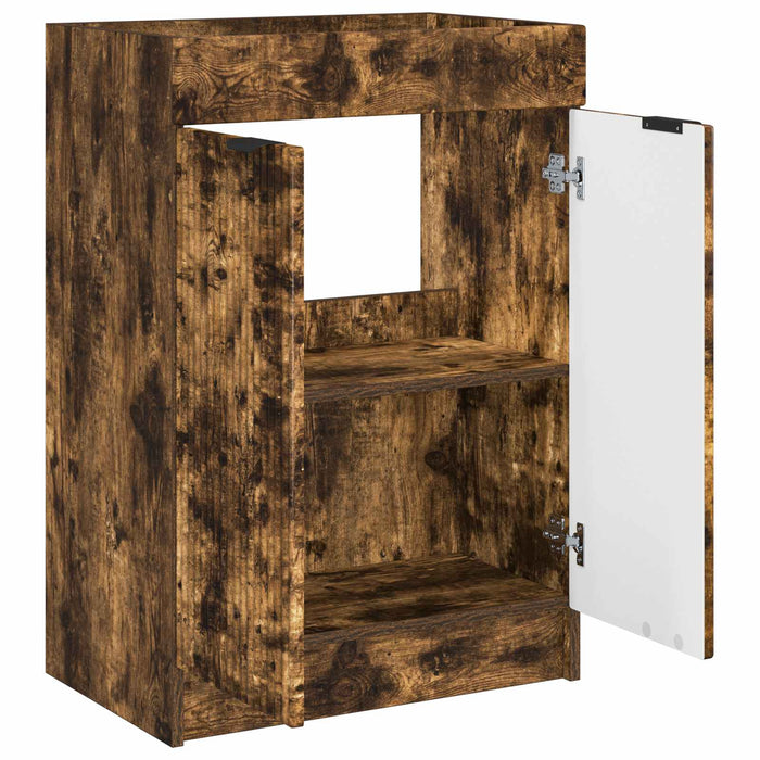 Dulap de baie sub chiuvetă Stejar fumuriu 78,5 x 37,5 x 81 cm - WALTI WALTI