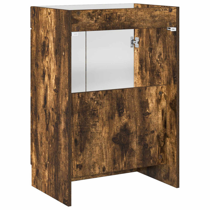 Dulap de baie sub chiuvetă Stejar fumuriu 78,5 x 37,5 x 81 cm - WALTI WALTI