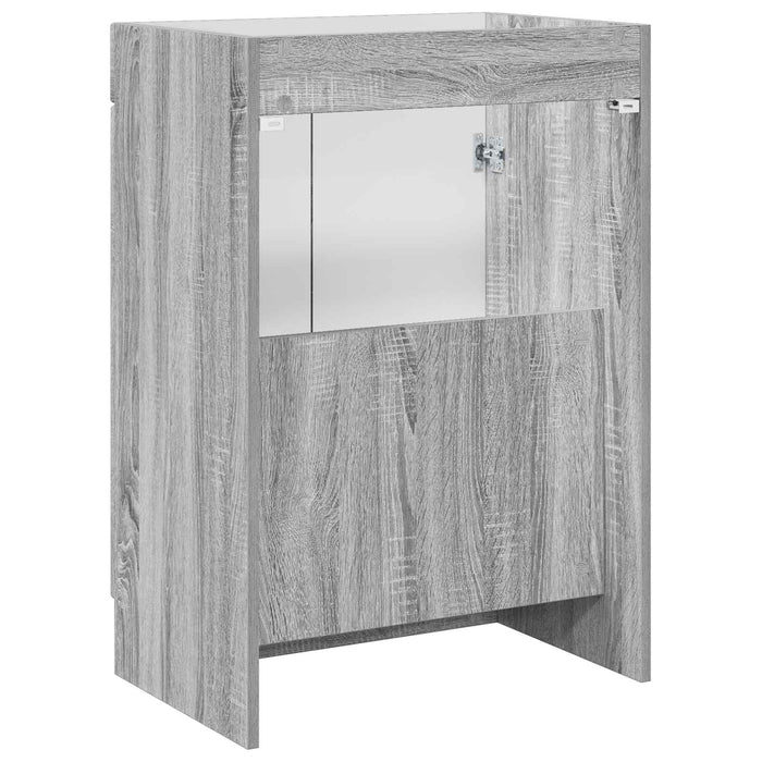 Dulap de baie sub chiuvetă Sonoma gri 78,5 x 37,5 x 81 cm - WALTI WALTI