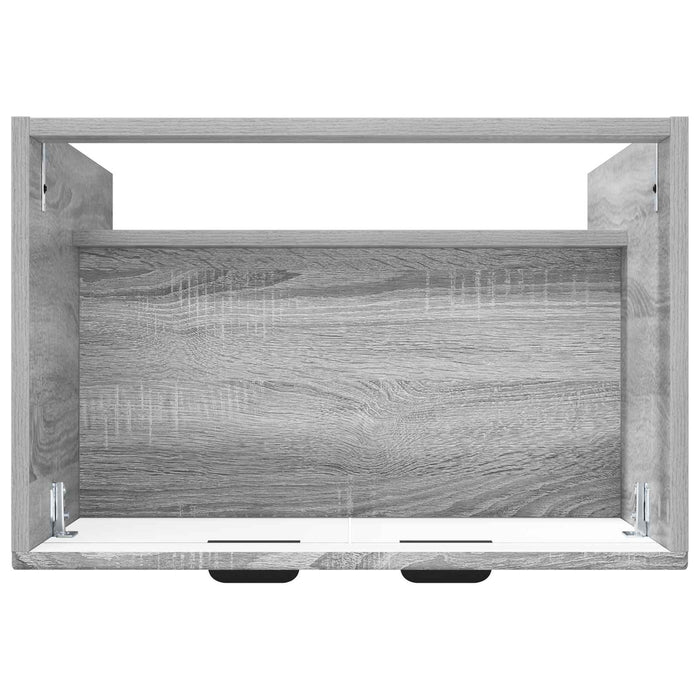 Dulap de baie sub chiuvetă Sonoma gri 78,5 x 37,5 x 81 cm - WALTI WALTI