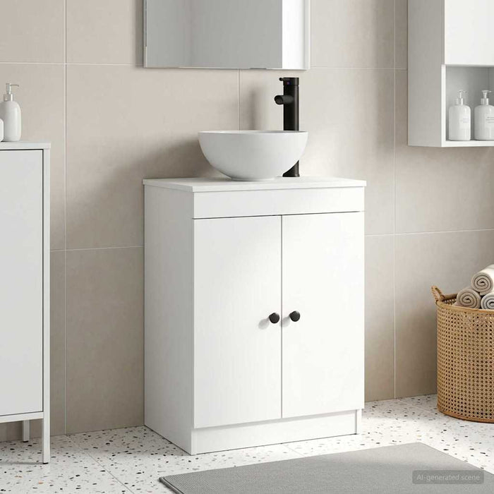 Mobilă de baie cu chiuvetă Alb 54 x 35 x 83 cm Lemn prelucrat - WALTI WALTI