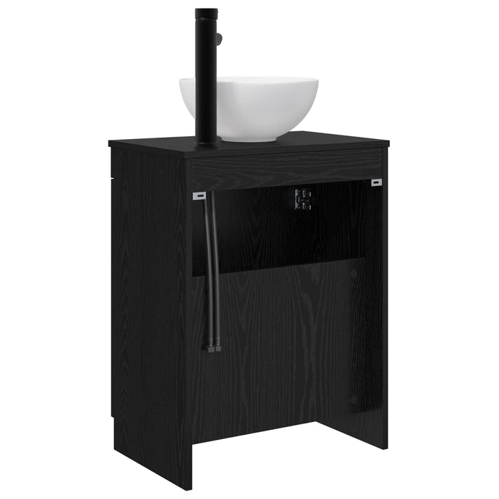 Mobilă de baie cu chiuvetă Negru 54 x 35 x 83 cm Lemn prelucrat - WALTI WALTI