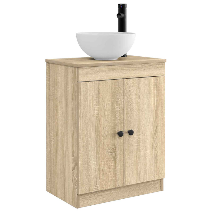 Mobilă de baie cu chiuvetă Stejar Sonoma 54 x 35 x 83 cm - WALTI WALTI