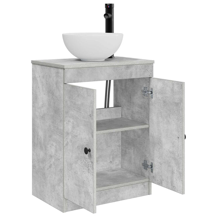 Mobilă de baie cu chiuvetă Gri Beton 54 x 35 x 83 cm - WALTI WALTI