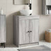 Mobilă de baie cu chiuvetă Sonoma gri 54 x 35 x 83 cm - WALTI WALTI