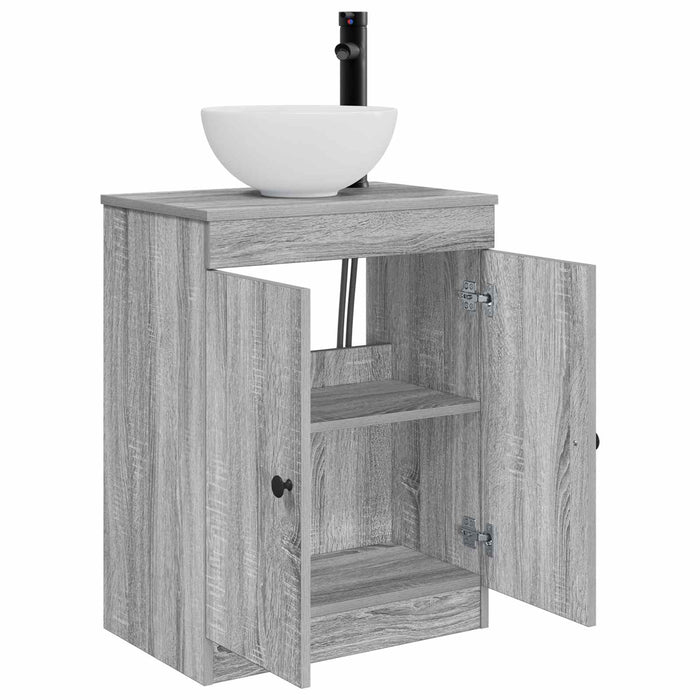 Mobilă de baie cu chiuvetă Sonoma gri 54 x 35 x 83 cm - WALTI WALTI