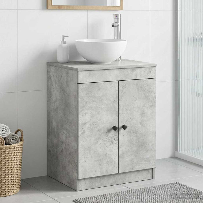 Dulap de Baie Gri Beton 54 x 41 x 70 cm Lemn prelucrat WALTI