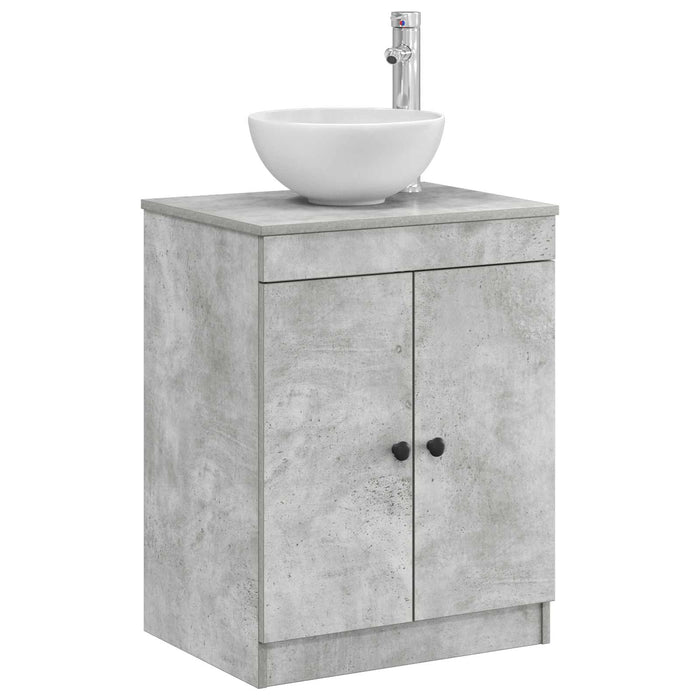 Dulap de Baie Gri Beton 54 x 41 x 70 cm Lemn prelucrat WALTI