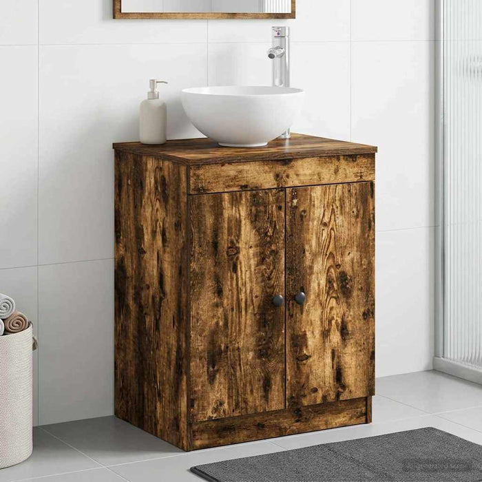 Dulap de Baie Stejar fumuriu 54 x 41 x 70 cm Lemn prelucrat - WALTI WALTI