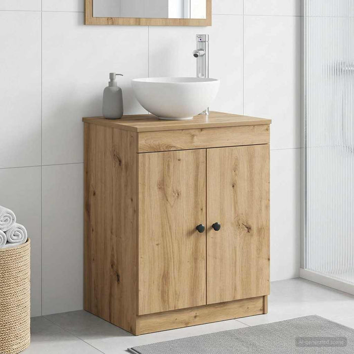 Dulap de Baie Stejar Artizanal 54 x 41 x 70 cm Lemn prelucrat WALTI