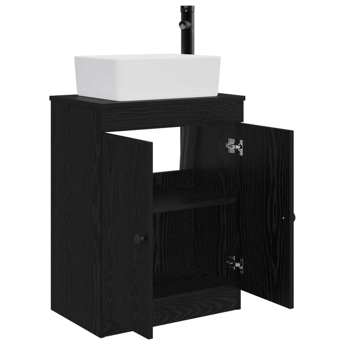 Mobilă de baie cu chiuvetă Negru 54 x 35 x 83 cm Lemn prelucrat - WALTI WALTI