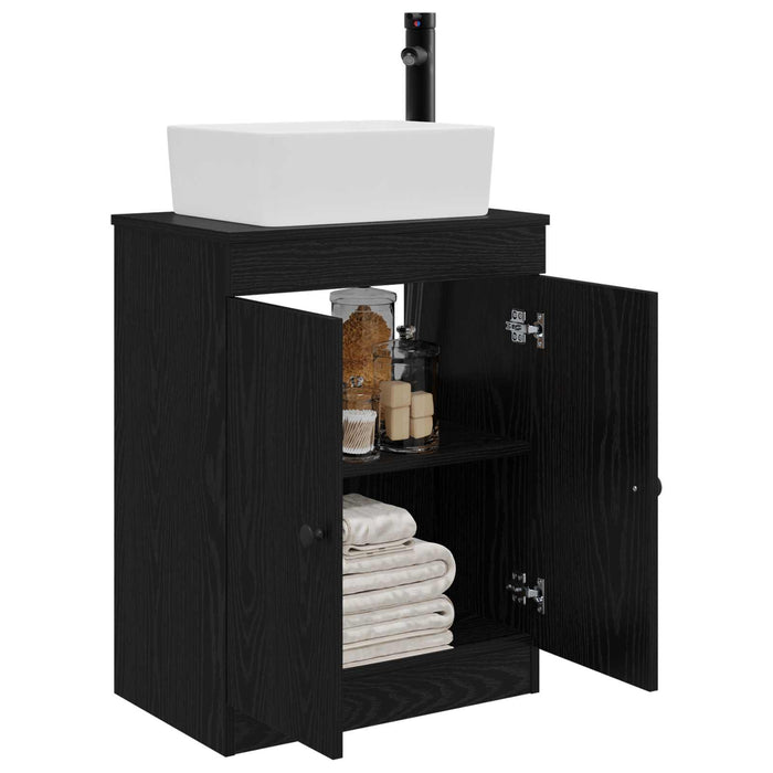 Mobilă de baie cu chiuvetă Negru 54 x 35 x 83 cm Lemn prelucrat - WALTI WALTI