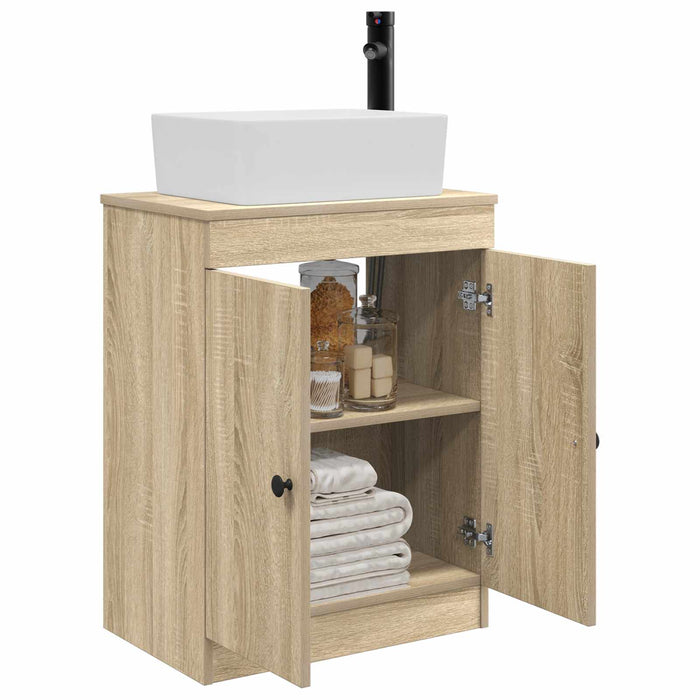Mobilă de baie cu chiuvetă Stejar Sonoma 54 x 35 x 83 cm - WALTI WALTI