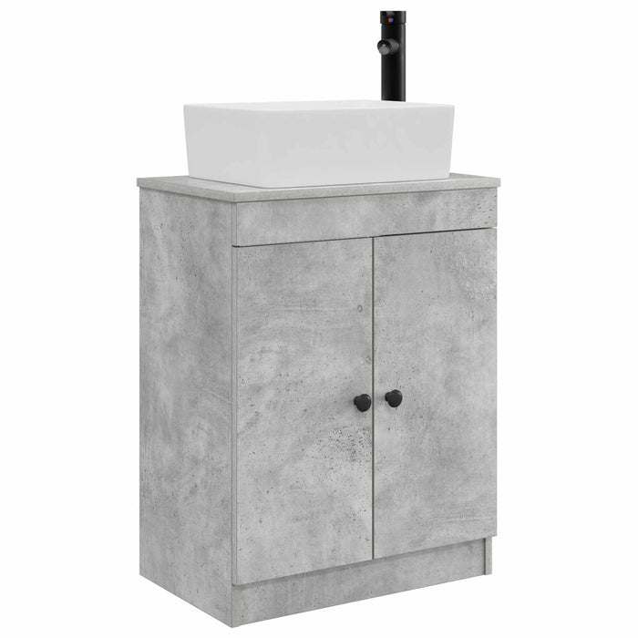 Mobilă de baie cu chiuvetă Gri Beton 54 x 35 x 83 cm - WALTI WALTI