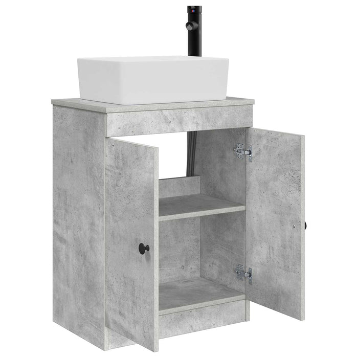 Mobilă de baie cu chiuvetă Gri Beton 54 x 35 x 83 cm - WALTI WALTI