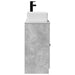 Mobilă de baie cu chiuvetă Gri Beton 54 x 35 x 83 cm - WALTI WALTI