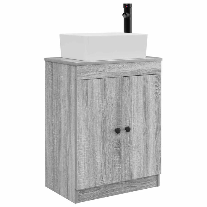 Mobilă de baie cu chiuvetă Sonoma gri 54 x 35 x 83 cm - WALTI WALTI