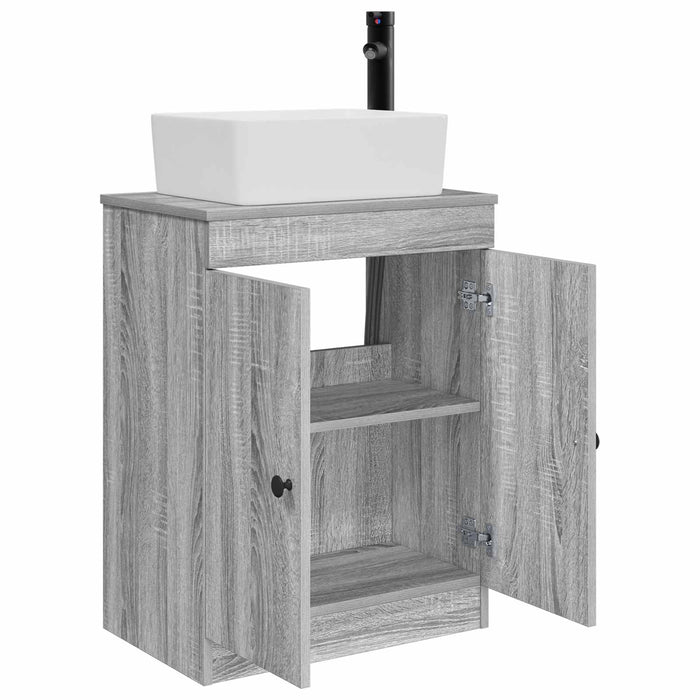 Mobilă de baie cu chiuvetă Sonoma gri 54 x 35 x 83 cm - WALTI WALTI