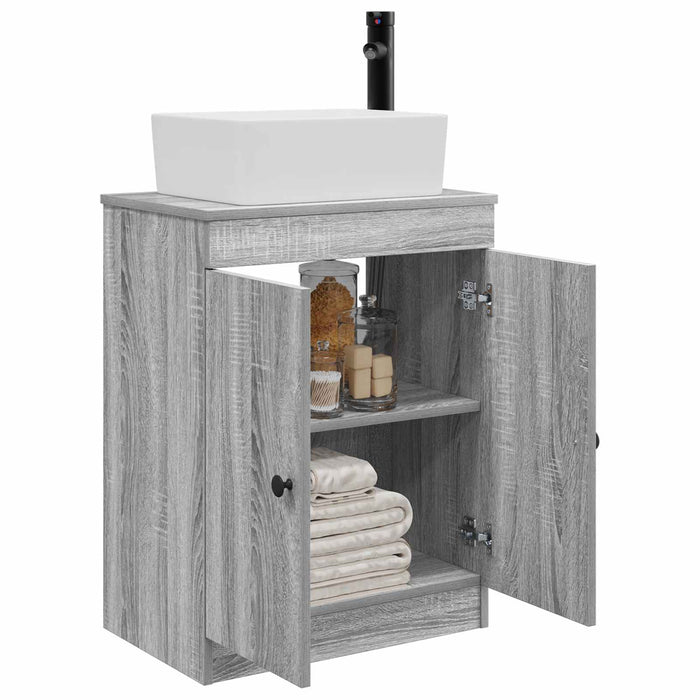 Mobilă de baie cu chiuvetă Sonoma gri 54 x 35 x 83 cm - WALTI WALTI