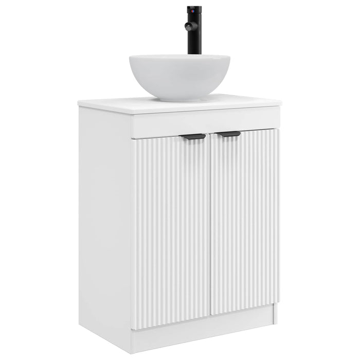 Mobilă de baie cu chiuvetă Alb 54 x 35 x 83 cm Lemn prelucrat - WALTI WALTI