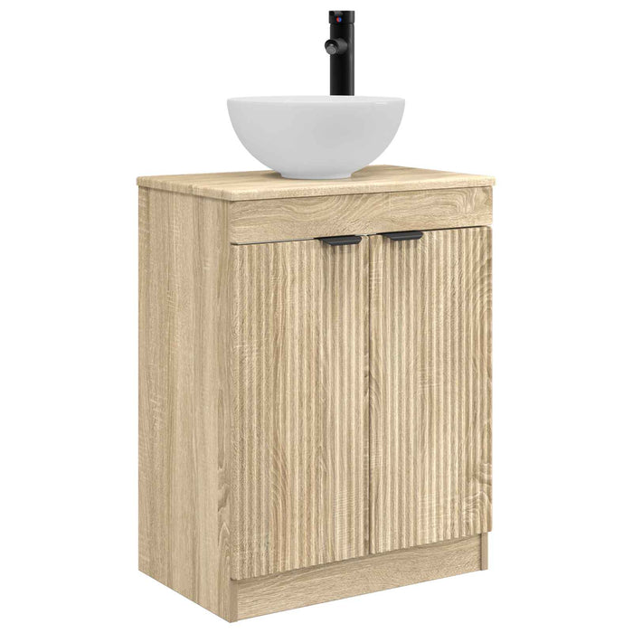 Mobilă de baie cu chiuvetă Stejar Sonoma 54 x 35 x 83 cm - WALTI WALTI