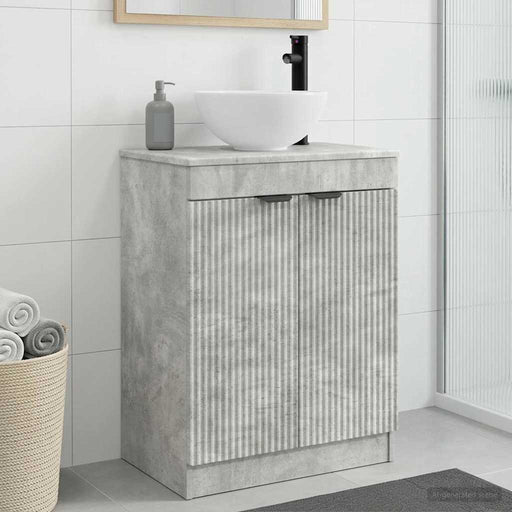 Mobilă de baie cu chiuvetă Gri Beton 54 x 35 x 83 cm - WALTI WALTI