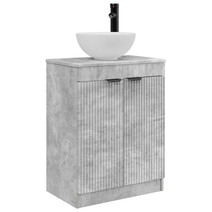 Mobilă de baie cu chiuvetă Gri Beton 54 x 35 x 83 cm - WALTI WALTI
