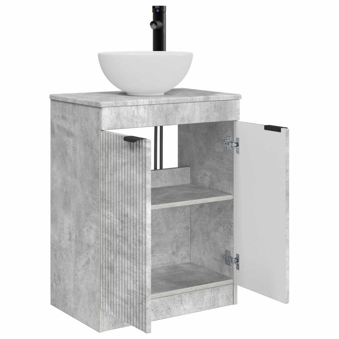 Mobilă de baie cu chiuvetă Gri Beton 54 x 35 x 83 cm - WALTI WALTI