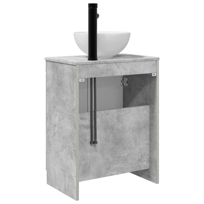 Mobilă de baie cu chiuvetă Gri Beton 54 x 35 x 83 cm - WALTI WALTI
